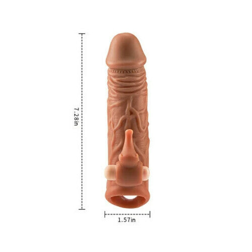 6.7” Elephant Thorned Vibrating Penis Sleeve